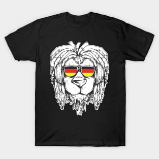 Rasta Reggae Lion Germany Gift Rastafari T-Shirt